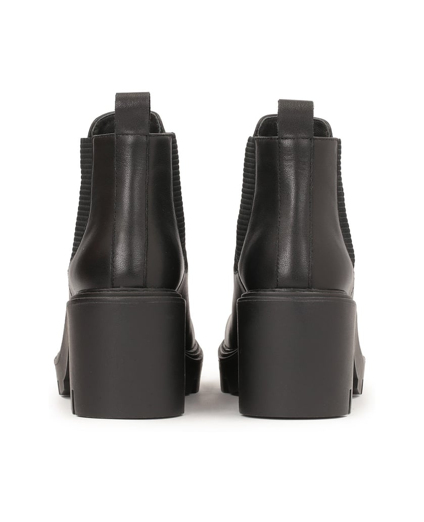 Kazar-Lederstiefel-mit-dickem-Absatz-und-Stoll