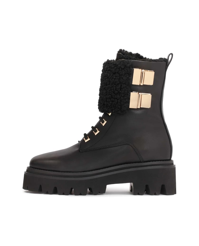 Kazar-Modische-Damenschuhe-aus-Leder-mit-pelzb