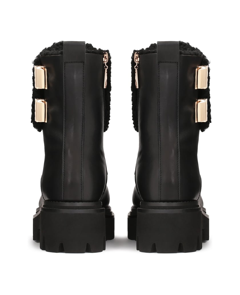 Kazar-Modische-Damenschuhe-aus-Leder-mit-pelzb