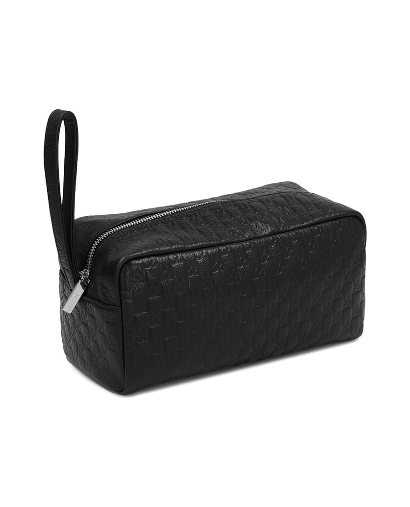 Kazar-Elegante-schwarze-Kosmetiktasche-mit-gep