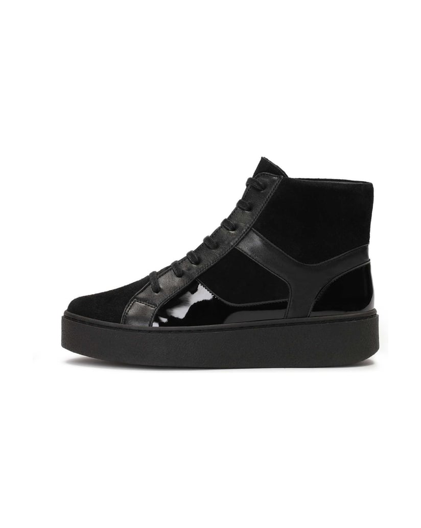 Kazar-Schwarze-Leder-Sneakers-für-Damen