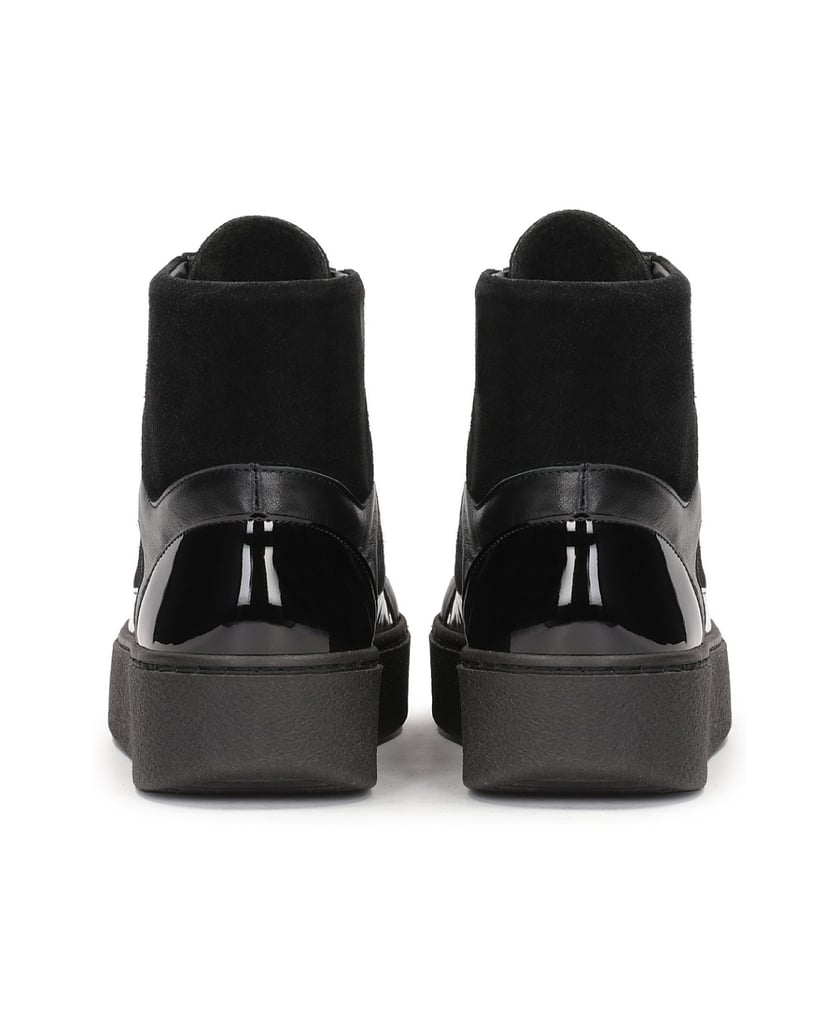 Kazar-Schwarze-Leder-Sneakers-für-Damen