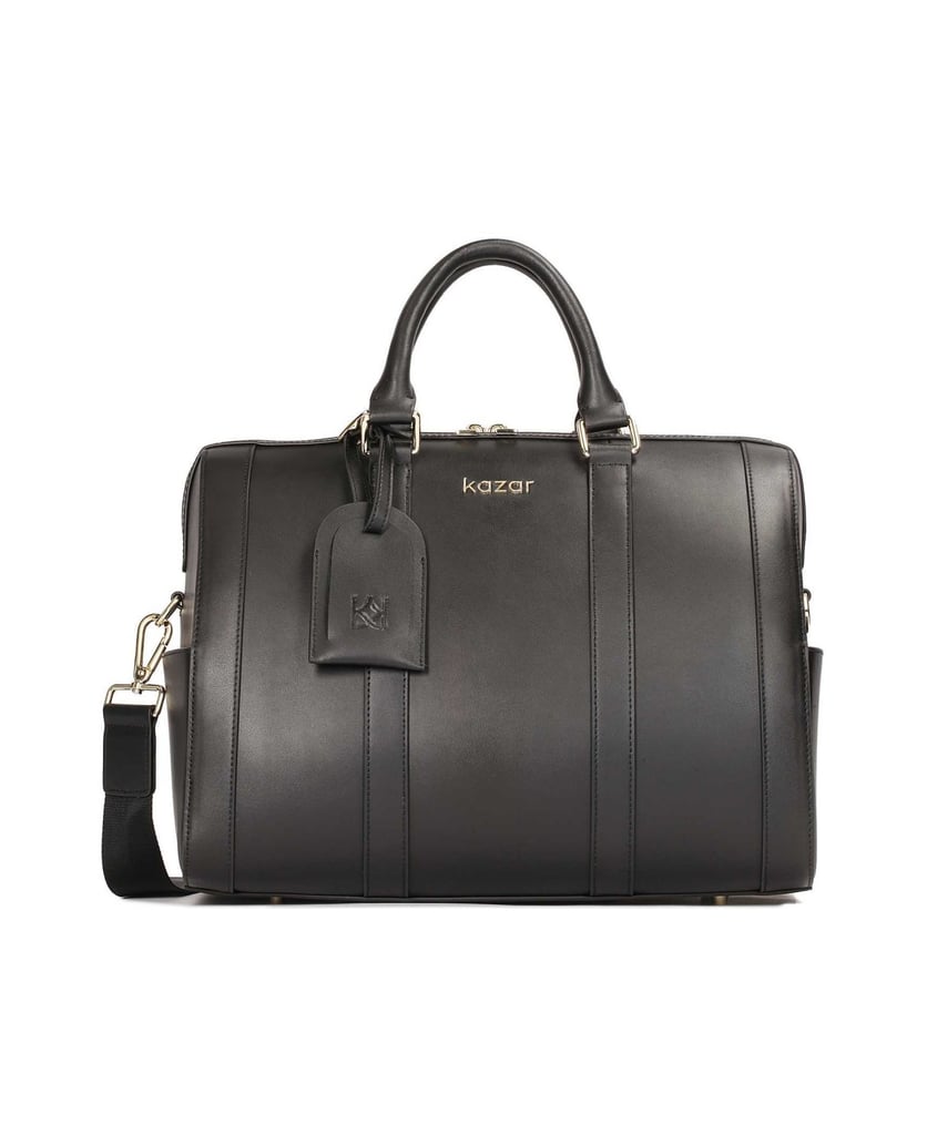 Kazar-Schwarze-Kofferraumtasche-aus-Glattleder