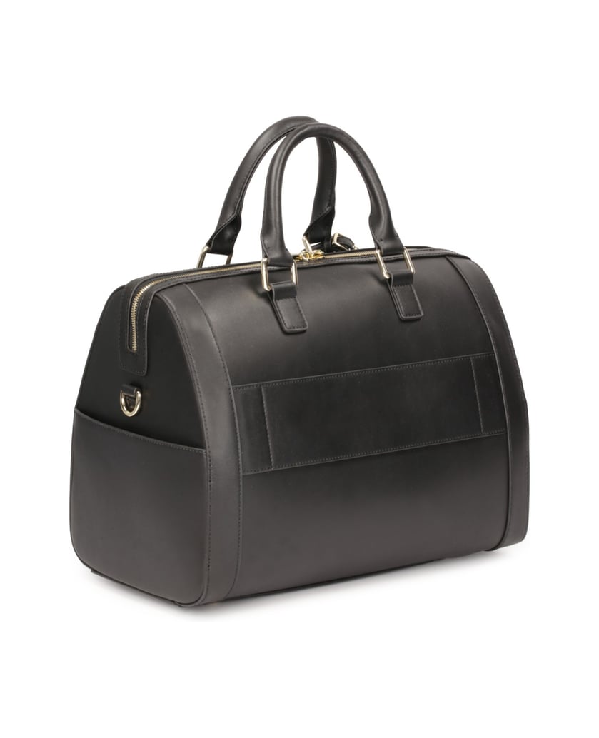 Kazar-Schwarze-Kofferraumtasche-aus-Glattleder