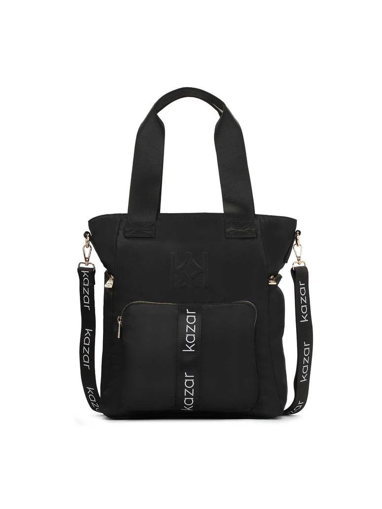 Kazar-Praktische-schwarze-Tasche-mit-Griffen-u