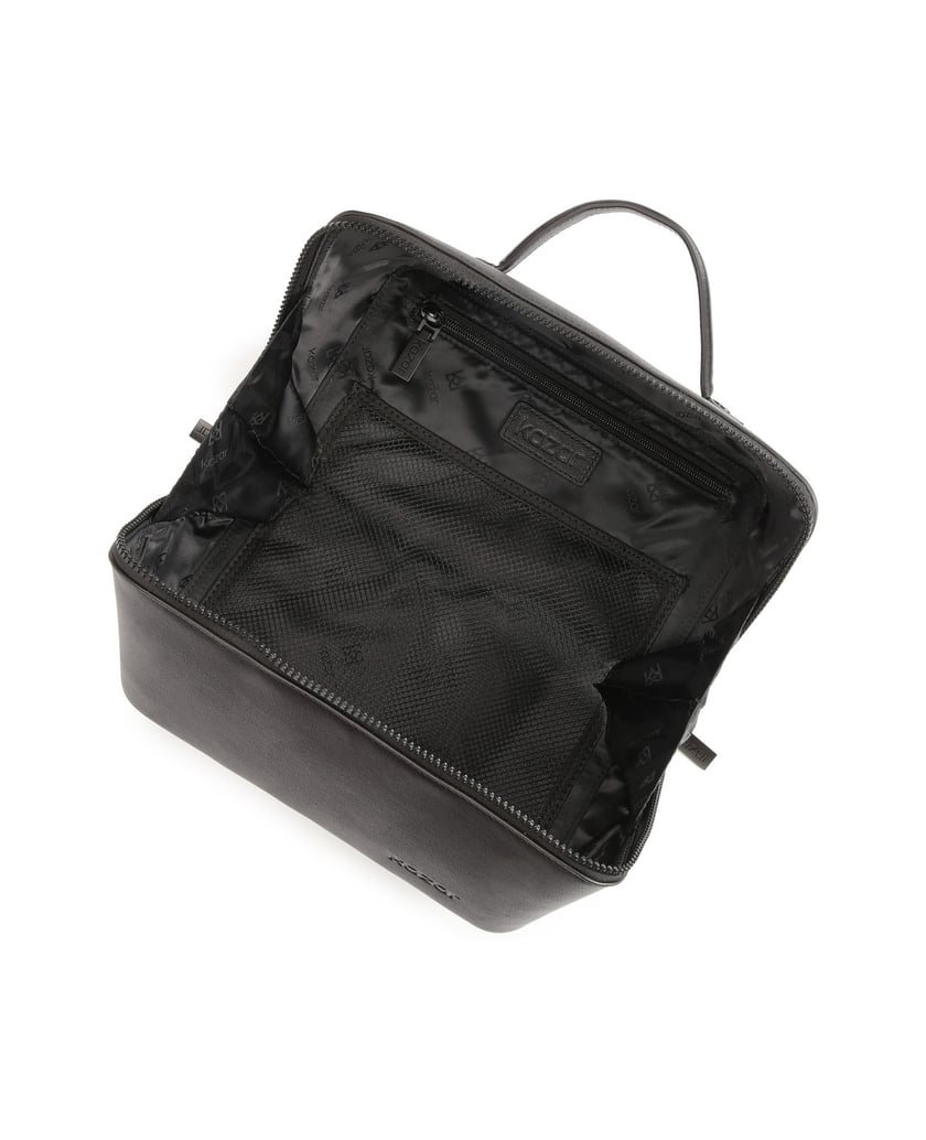 Kazar-Mittelgroßer-Schminkkoffer-aus-vollnarbi-schwarz