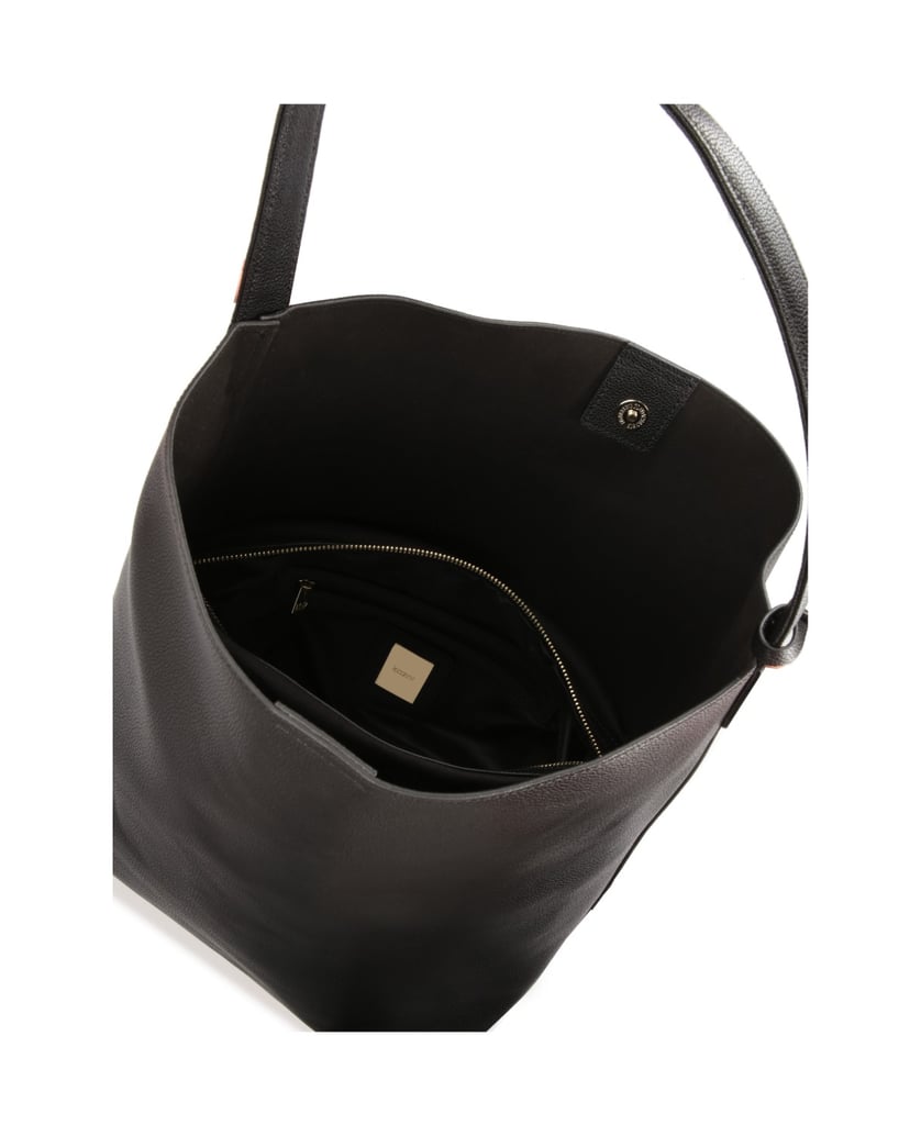 Kazar-Lederumhängetasche-mit-geräumigem-Innenr-schwarz