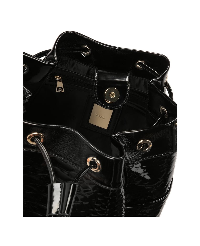 Kazar-Tasche-aus-Lackleder-mit-geprägtem-Muste