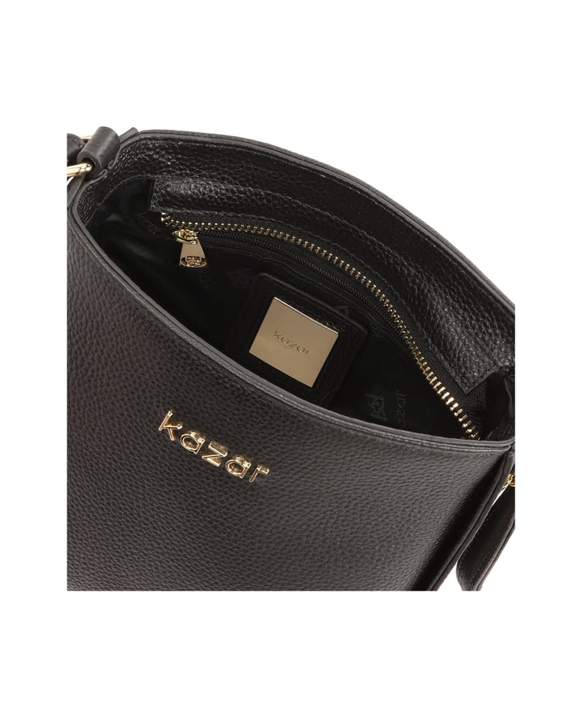 Kazar-Schwarze-Lederhandtasche-mit-Schlüsselri