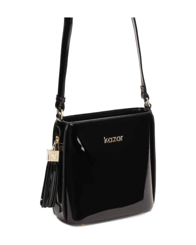Kazar-Kleine-lackierte-Umhängetasche