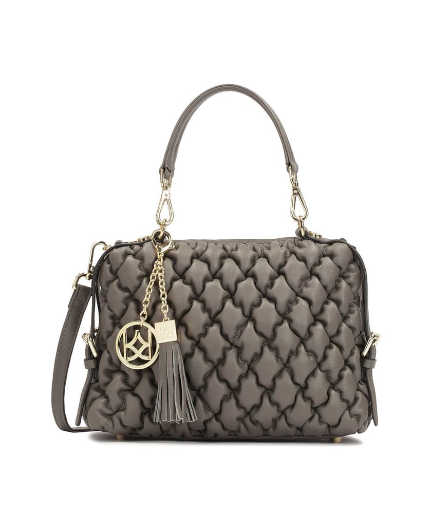 Kazar-Graue-Handtasche-in-mittlerer-Größe-mit