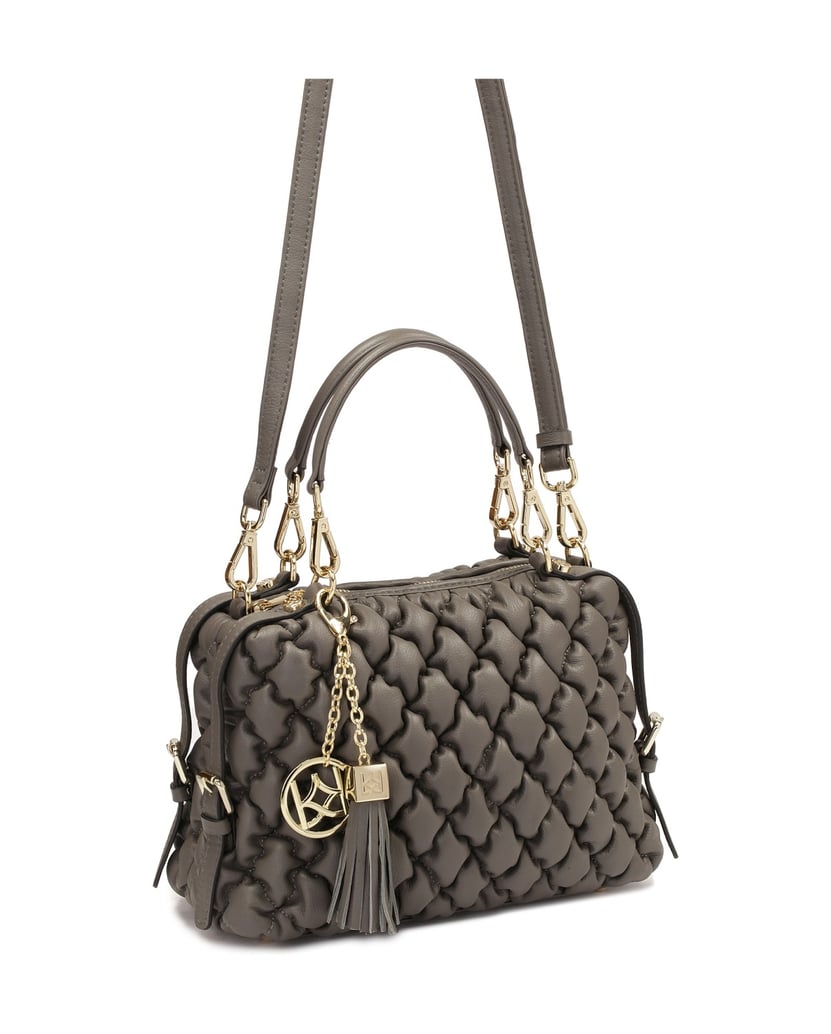 Kazar-Graue-Handtasche-in-mittlerer-Größe-mit