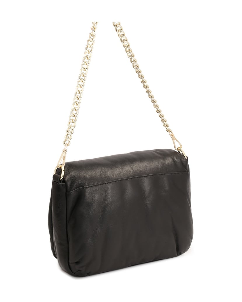 Kazar-Schwarze-Handtasche-mit-voluminösem-Puff