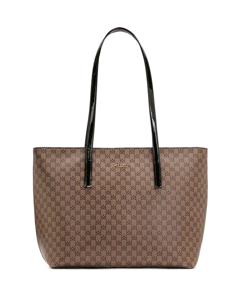 Kazar-Braun-gemusterte-Tragetasche