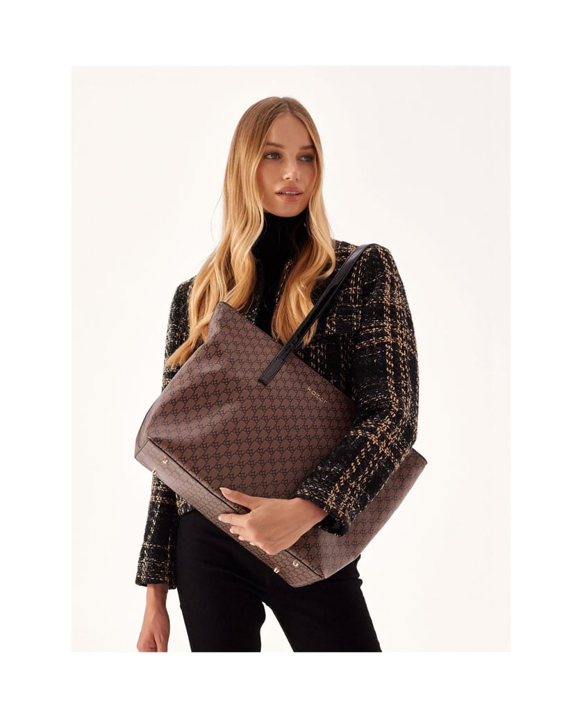 Kazar-Braun-gemusterte-Tragetasche