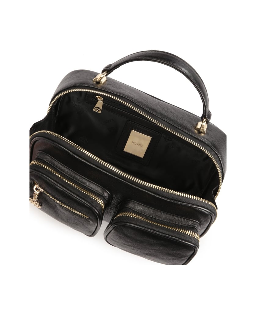 Kazar-Schwarze-Lederhandtasche-mit-geräumigem