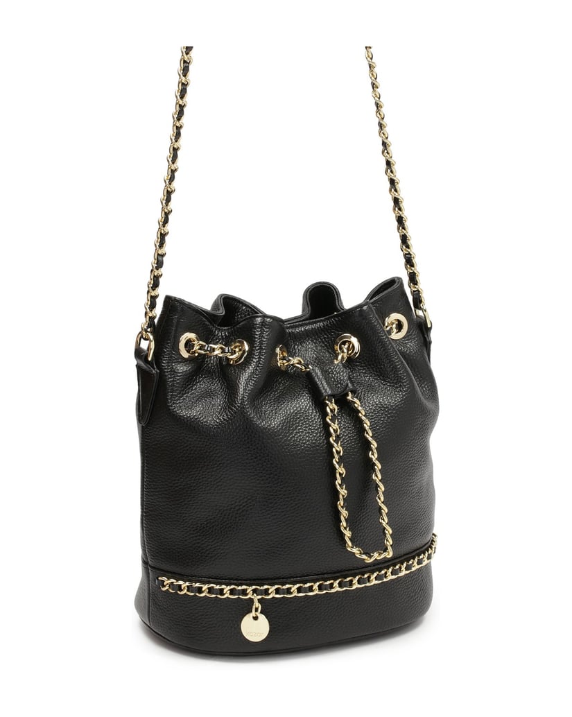 Kazar-Ledertasche-Handtasche-mit-Goldkette