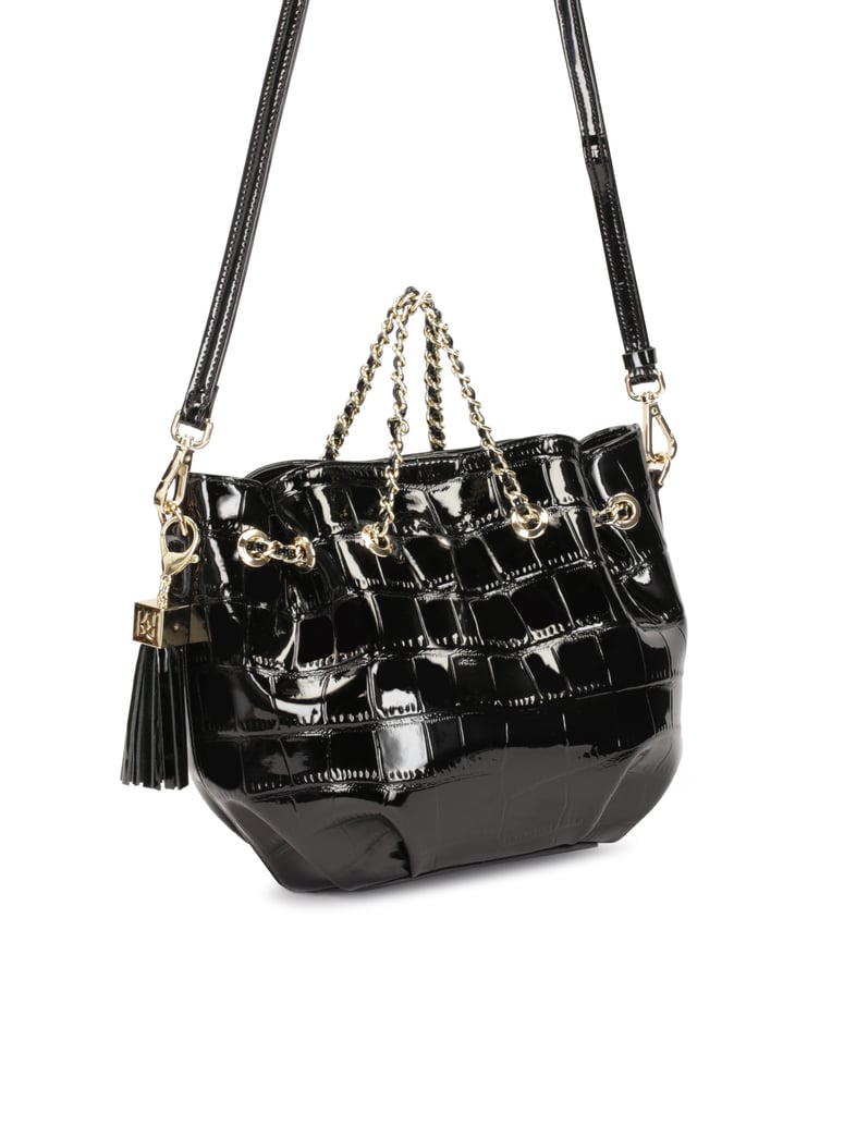 Kazar-Schwarze-Ledertasche-mit-abnehmbarem-Sch