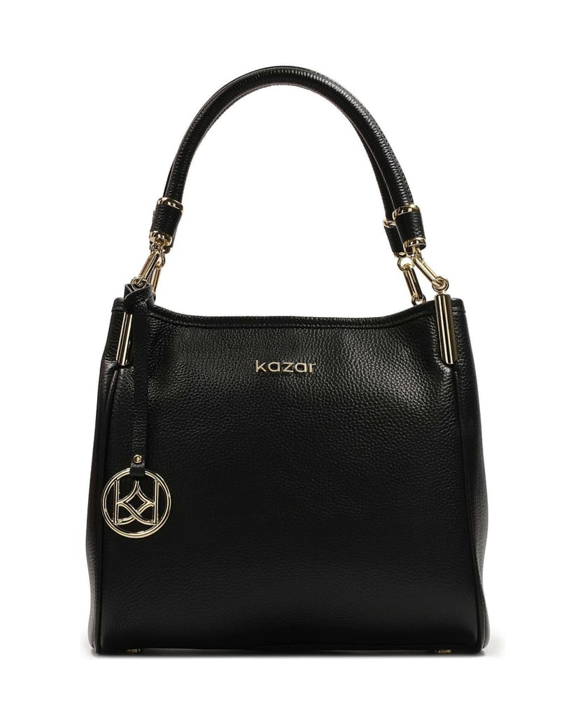 Kazar-Schwarze-Universalhandtasche-mit-Griffen-schwarz