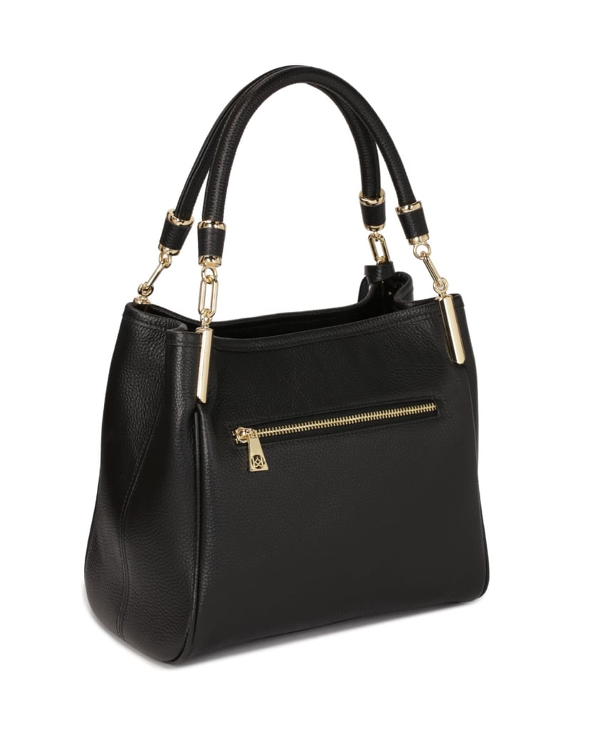 Kazar-Schwarze-Universalhandtasche-mit-Griffen-schwarz