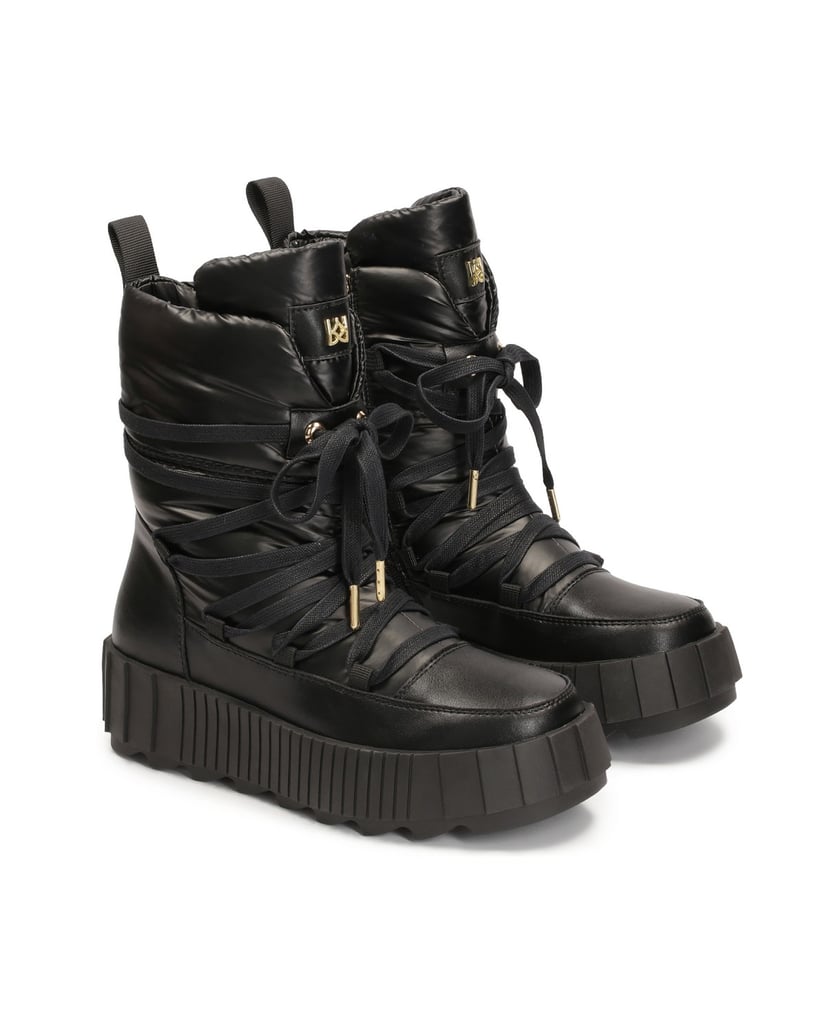 Kazar-Schwarze-Damen-Schneestiefel-mit-dicker-schwarz