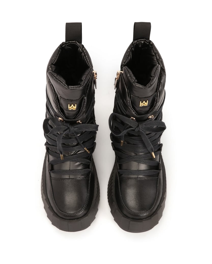 Kazar-Schwarze-Damen-Schneestiefel-mit-dicker-schwarz