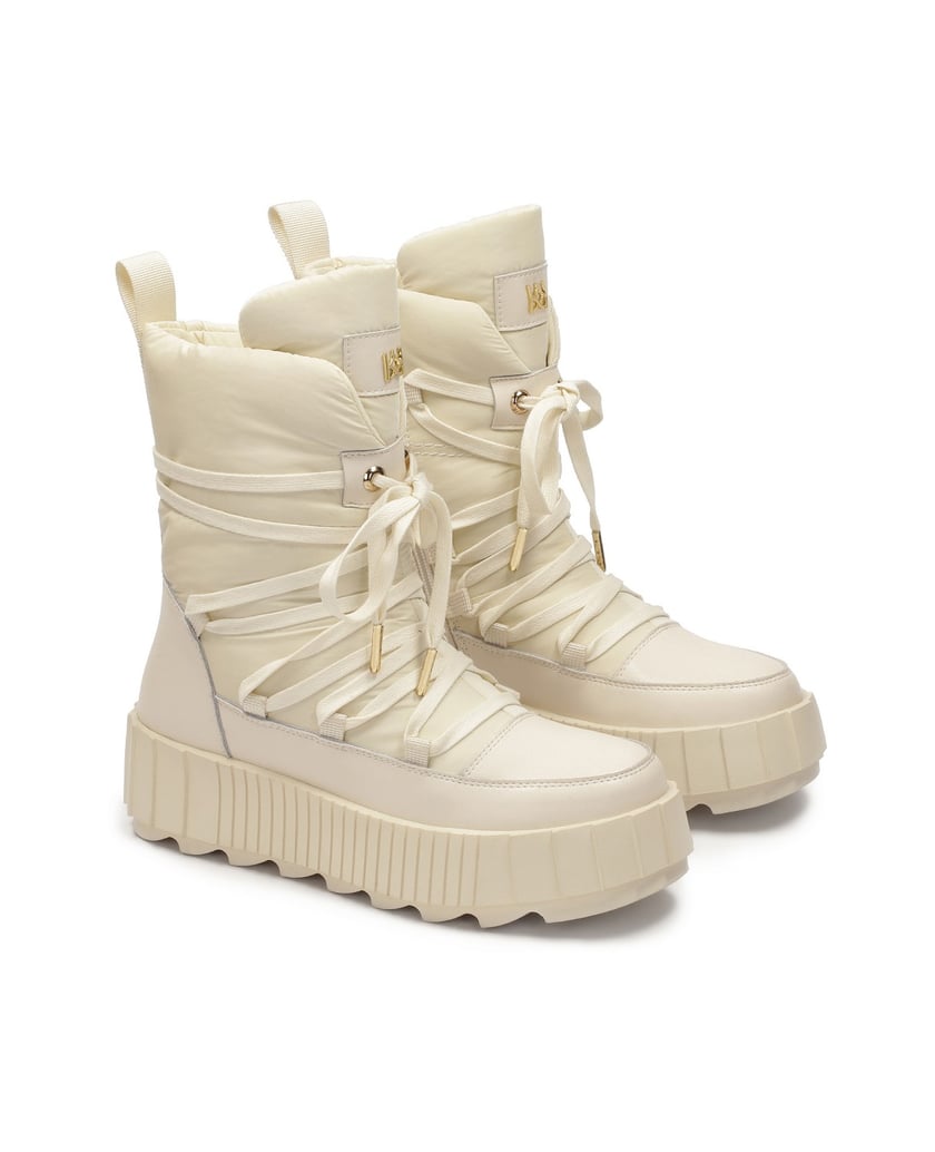 Kazar-Modische-Schneestiefel-in-der-Farbe-Beig-beige