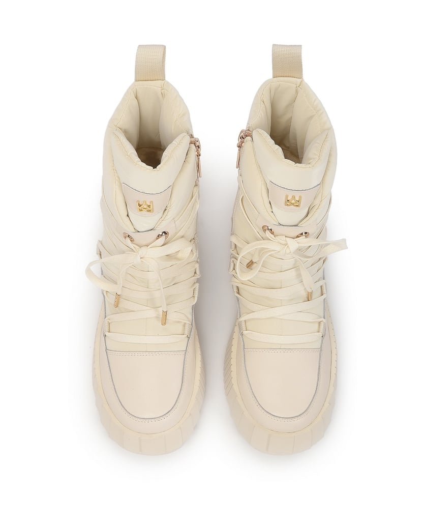 Kazar-Modische-Schneestiefel-in-der-Farbe-Beig-beige