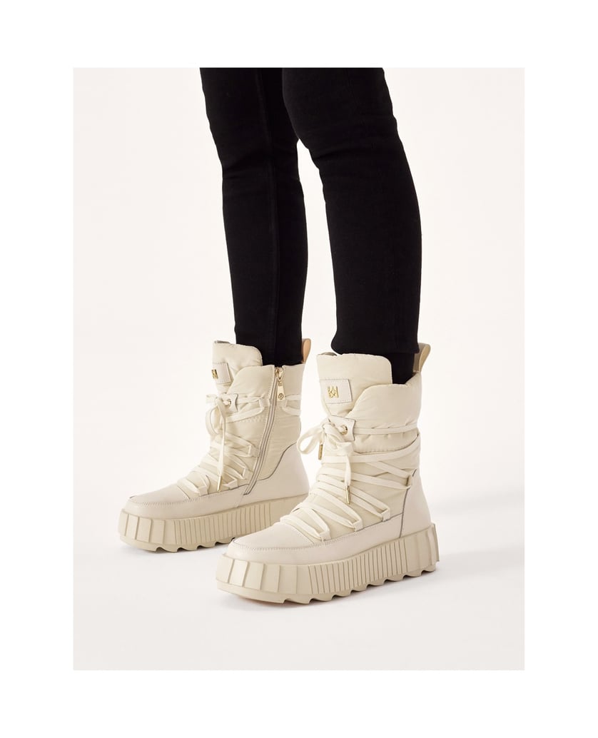 Kazar-Modische-Schneestiefel-in-der-Farbe-Beig-beige