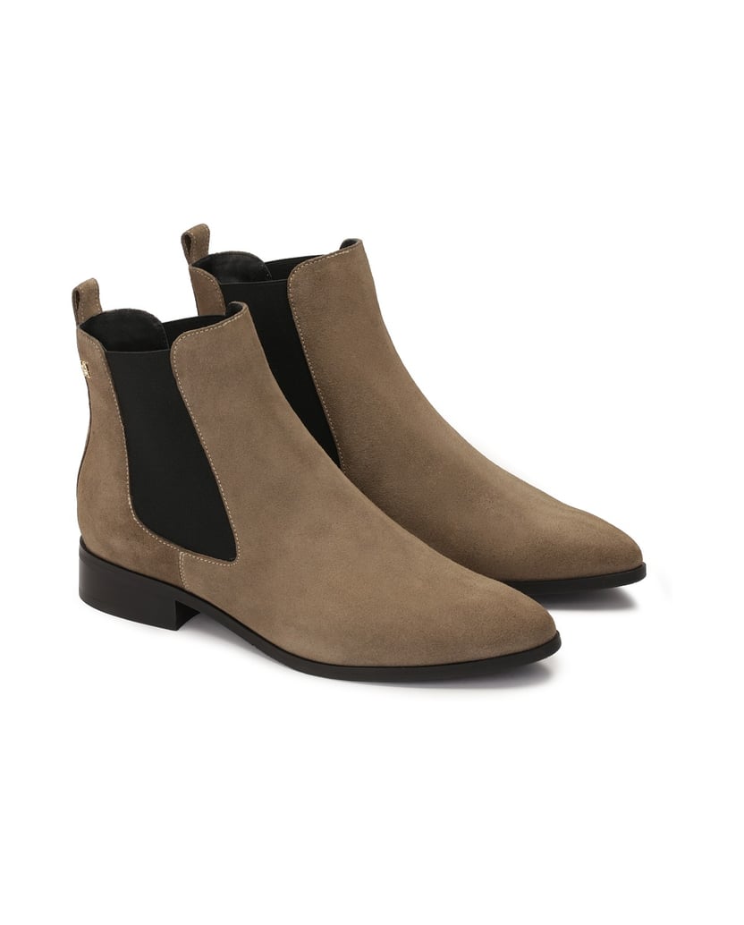 Kazar-Taupe-colored-suede-Chelsea-boots-tmavošedá