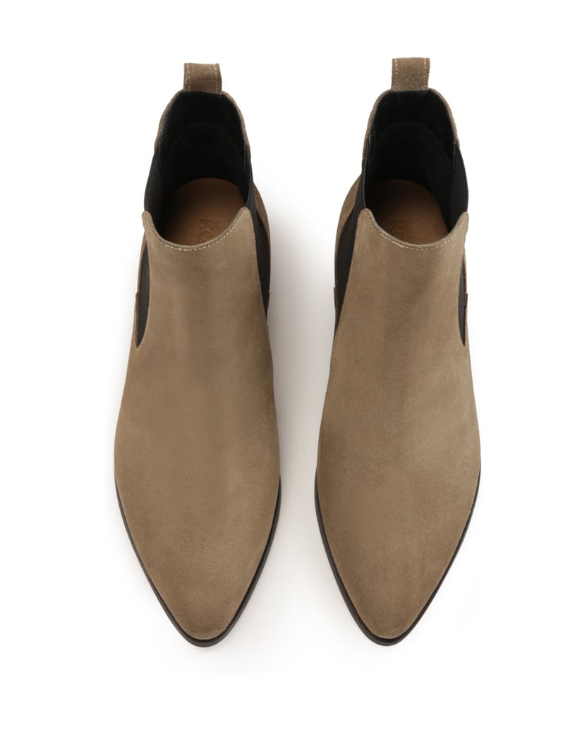 Kazar-Taupe-colored-suede-Chelsea-boots-tmavošedá