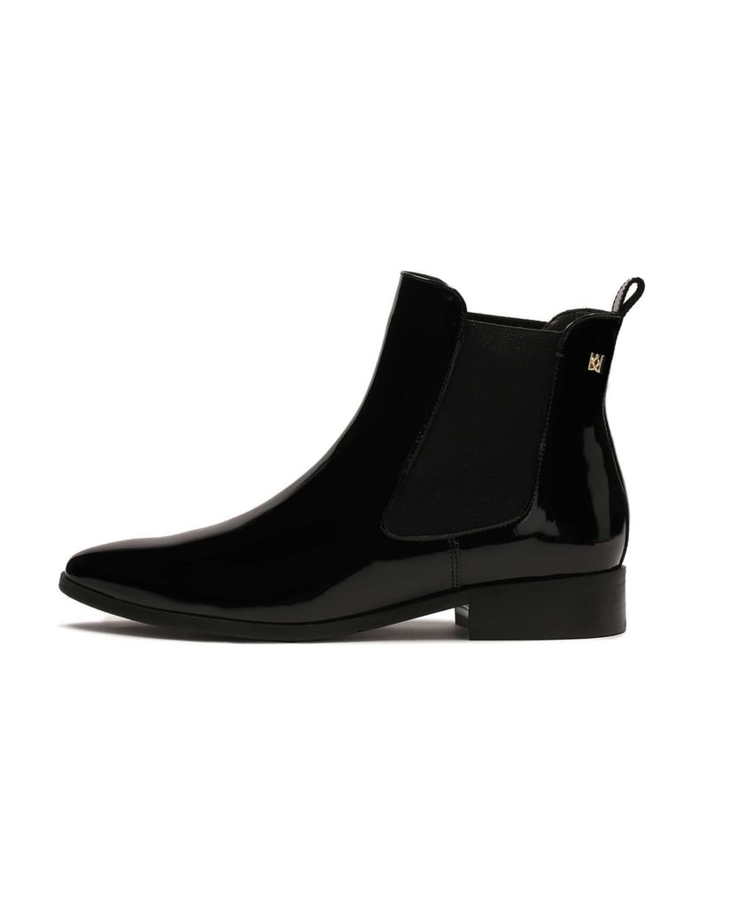 Kazar-Slip-on-flat-heeled-boots-čierna