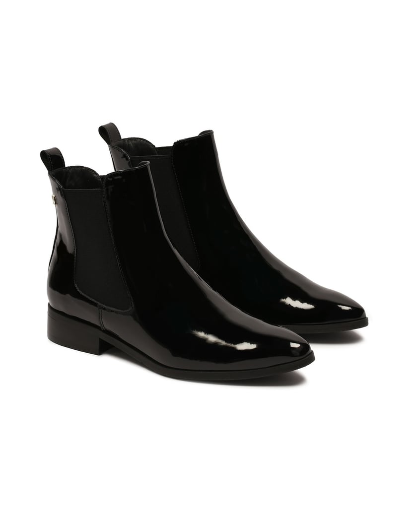 Kazar-Slip-on-flat-heeled-boots-čierna