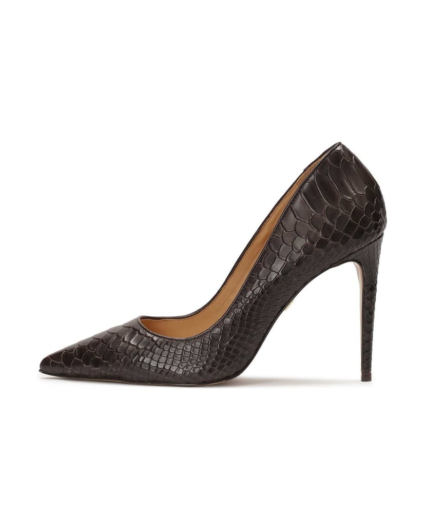 Kazar-Brown-pumps-in-an-exotic-motif-tmavá-hnedá