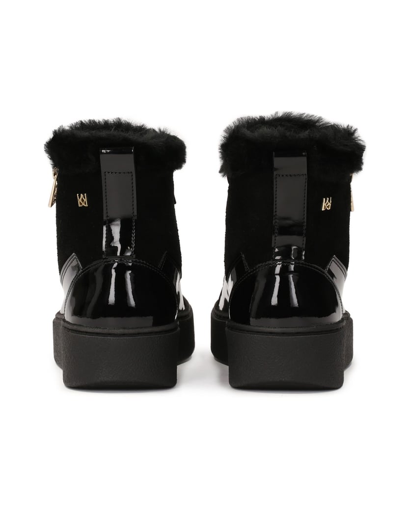 Kazar-Isolierte-High-Top-Sneakers-mit-Reißvers-schwarz