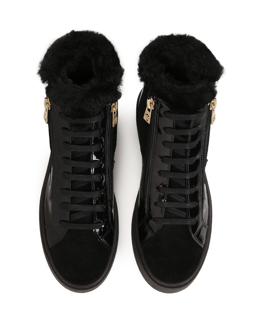 Kazar-Isolierte-High-Top-Sneakers-mit-Reißvers-schwarz