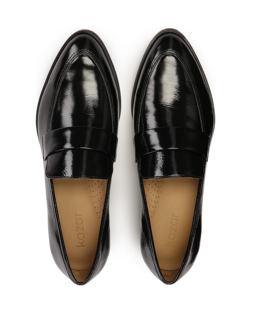 Kazar-Damenschuhe-aus-geknittertem-Lackleder-schwarz