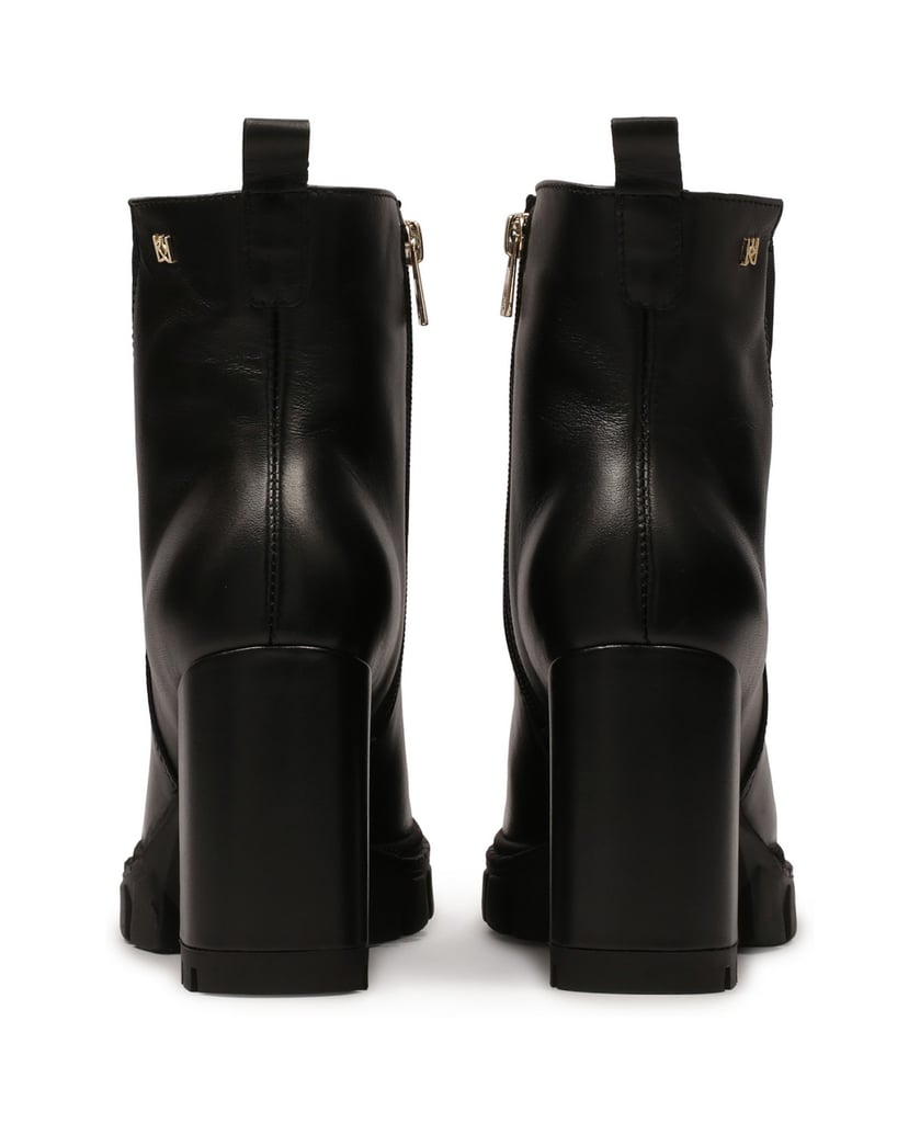 Kazar-Stiefel-mit-Reißverschluss,-Pfosten-und-schwarz