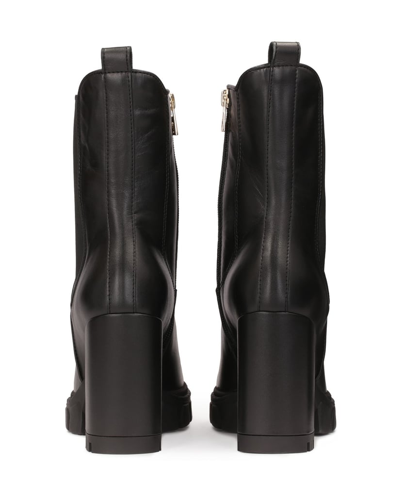 Kazar-Lederstiefel-mit-hohem-Schaft-schwarz