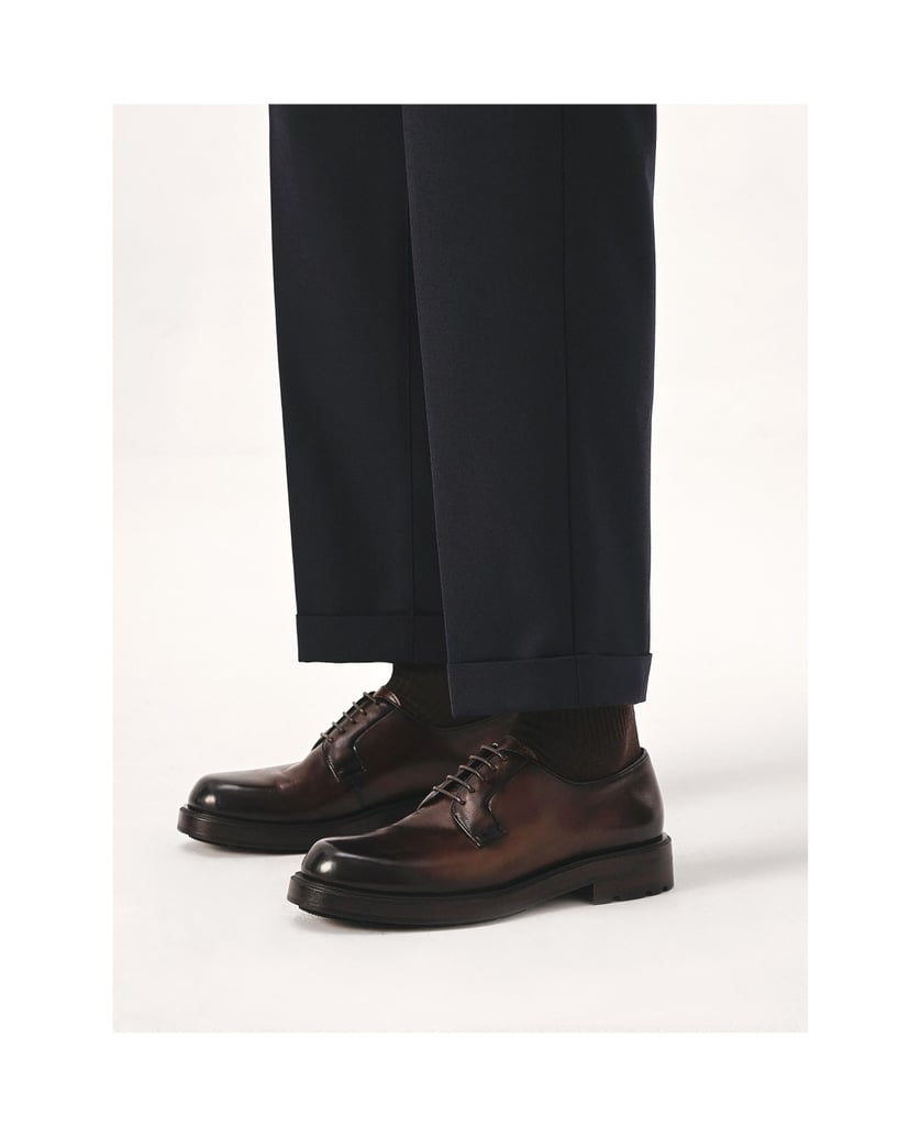 Kazar-Brown-derby-shoes-made-of-natural-leather-hnedá