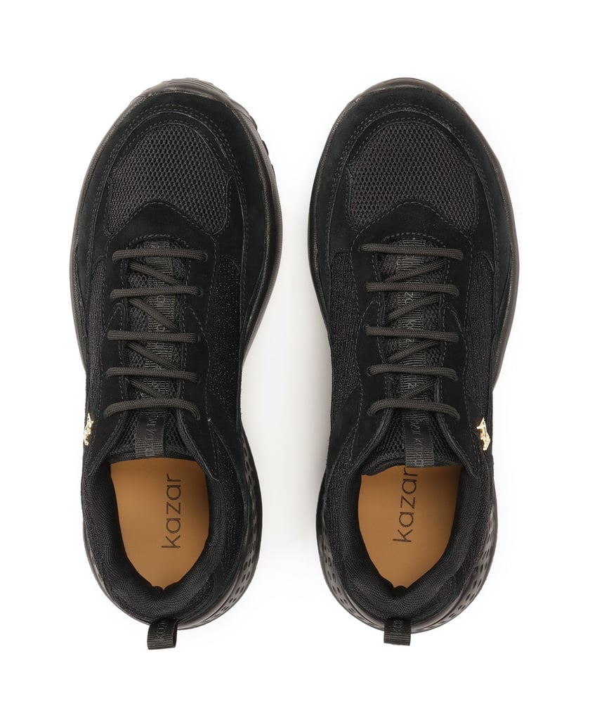 Kazar-Schwarze-Turnschuhe-mit-fester-Sohle-schwarz