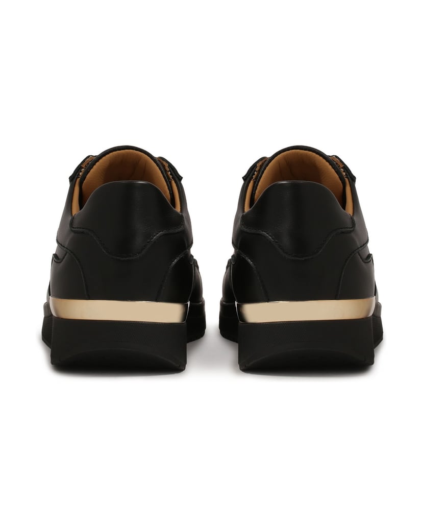 Kazar-Schwarze-Leder-Sneakers-mit-goldenen-Akz