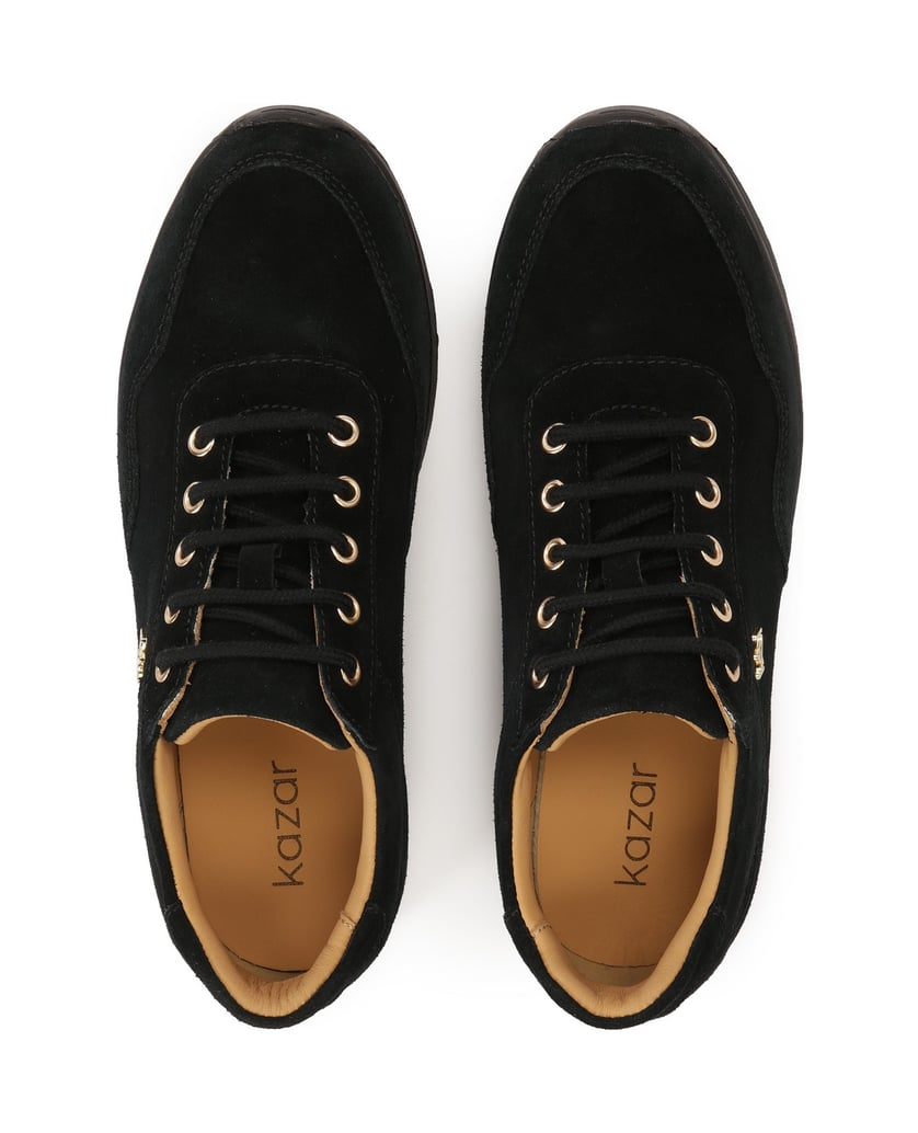 Kazar-Suede-black-sneakers-čierna