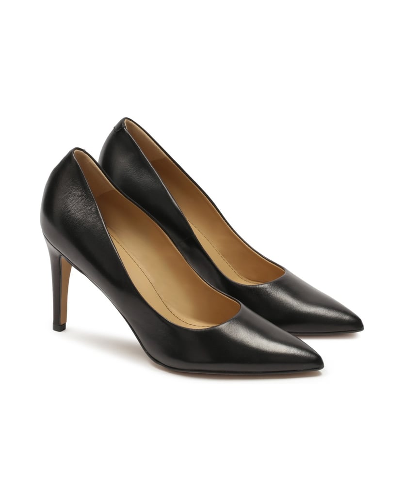 Kazar-Schwarze-Lederstilettos-mit-spitzen-Zehe