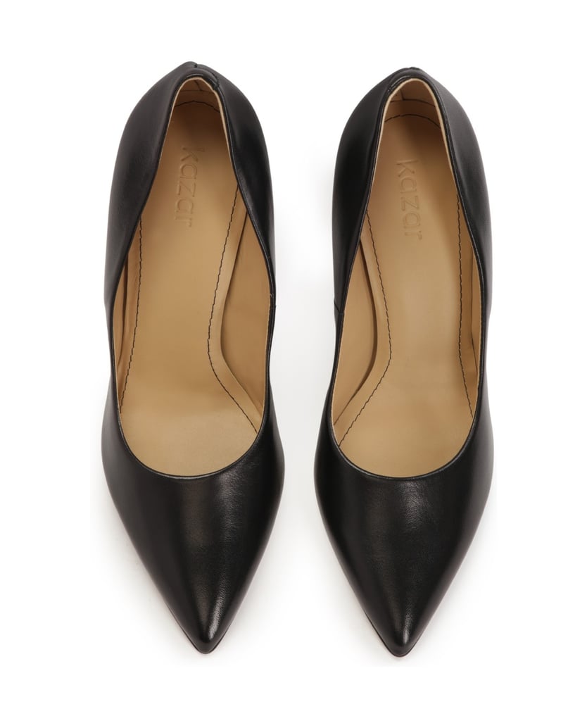 Kazar-Schwarze-Lederstilettos-mit-spitzen-Zehe