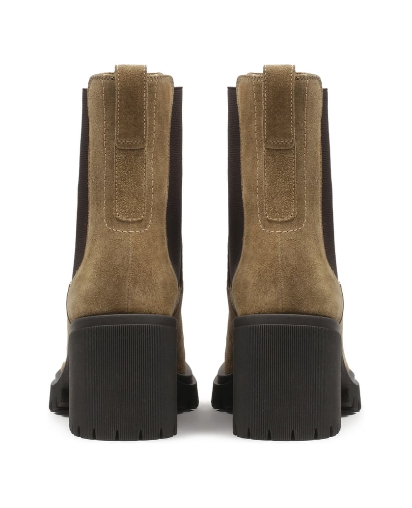 Kazar-Slip-on-suede-casual-style-boots-hnědá