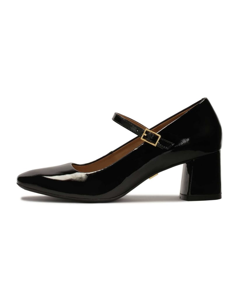 Kazar-Patent-leather-strappy-pumps-černá