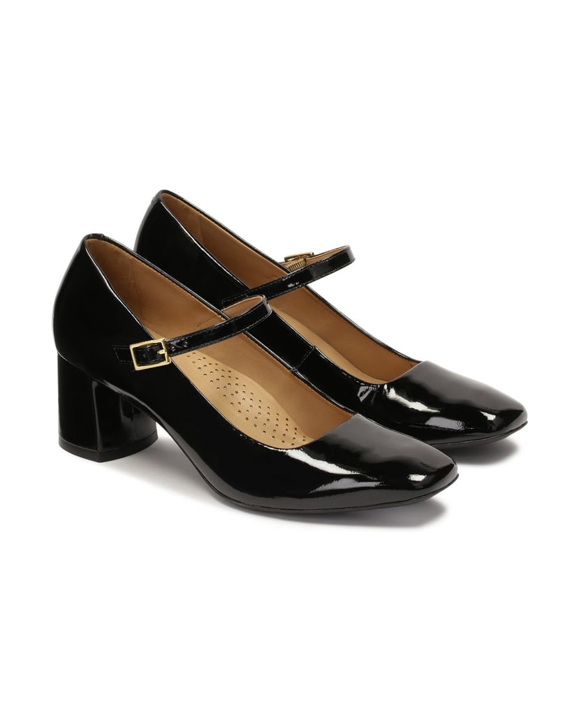 Kazar-Patent-leather-strappy-pumps-černá
