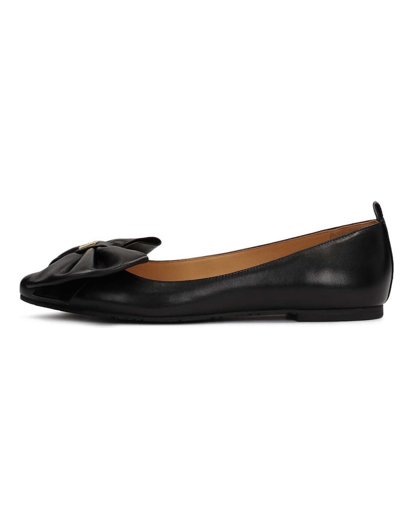 Kazar-Black-ballerinas-with-big-bows-černá