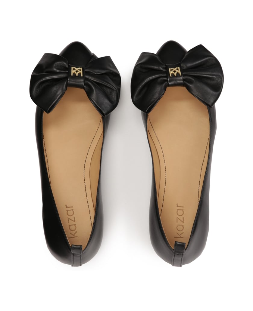 Kazar-Black-ballerinas-with-big-bows-černá